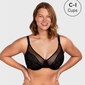 HSIA Enchante Unlined Lace Underwire Bra